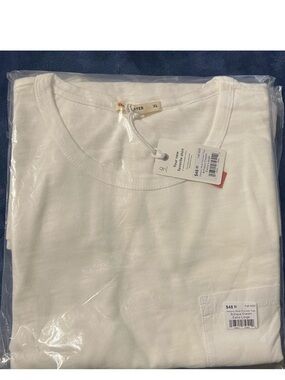 Marine Layer Crew Heavy Slub Pocket Tee XL Short-Sleeve Antique Cream
